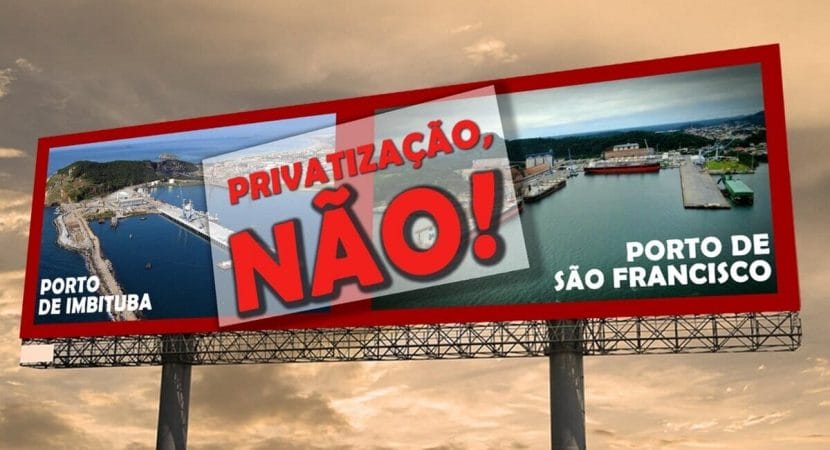 Os trabalhadores dos portos de diversos locais do Brasil irão realizar uma paralisação em forma de protesto contra a privatização do setor e a continuação das iniciativas públicas